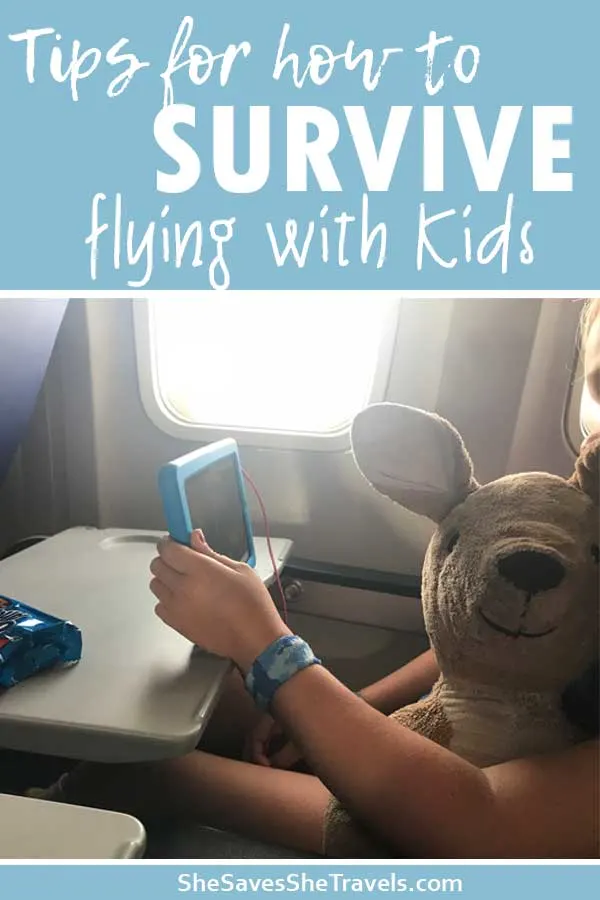 tips for how to survive flying with kids for the first time