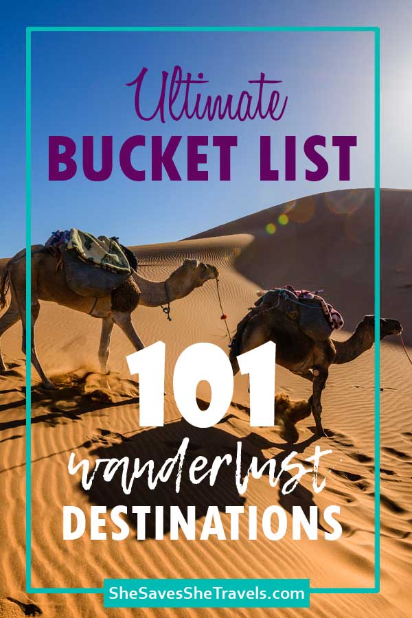 ultimate travel bucket list