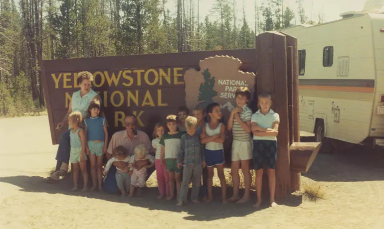 family trip to yellowstone national park