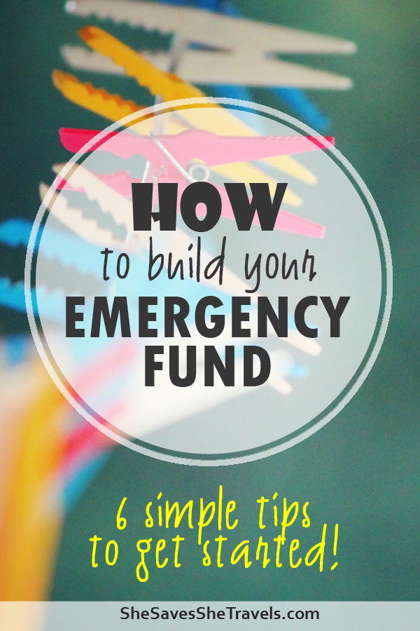 how to build your emergency fund