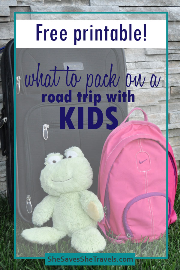 what to pack on a road trip with kids