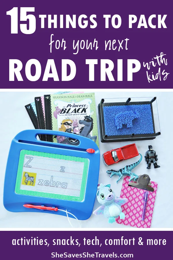 15 things to pack for your next road trip with kids