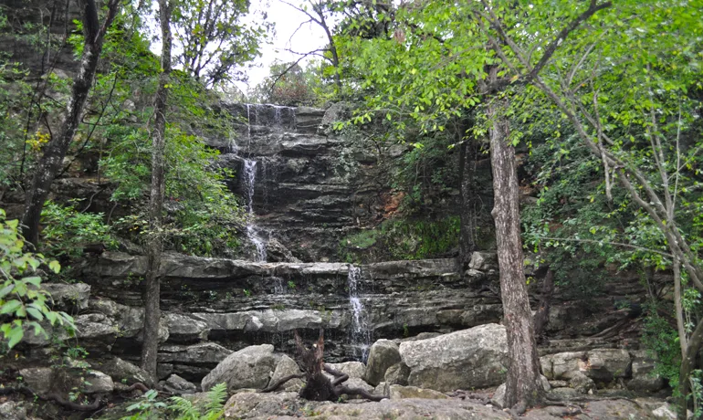 hiking in austin waterfall