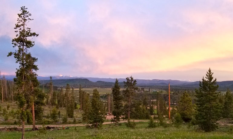 View from our budget-friendly Colorado VRBO 