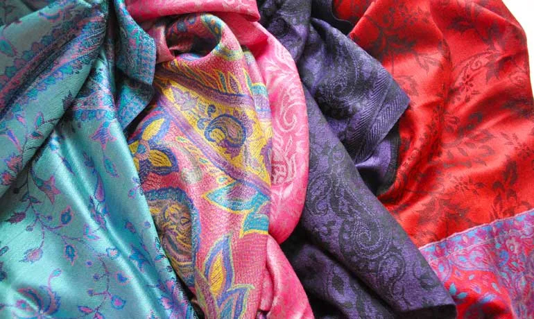 silk scarves from India