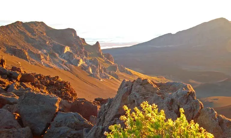 looking inside the Haleakala volcano