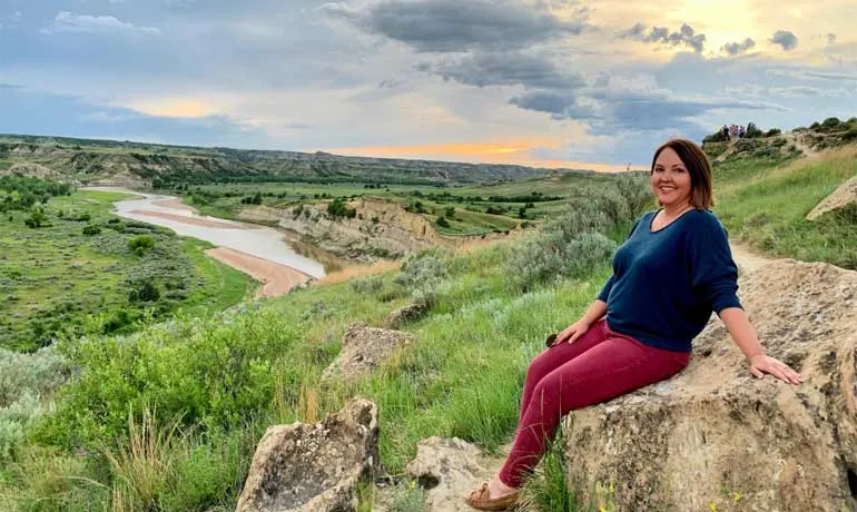 Sonja Happy Hoyt in Medora, North Dakota