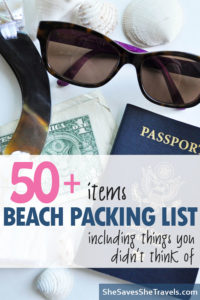 things to take on a beach vacation