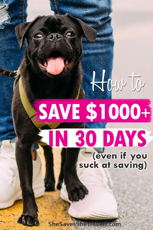 How To Save 1000 In 30 Days Or Less She Saves She Travels