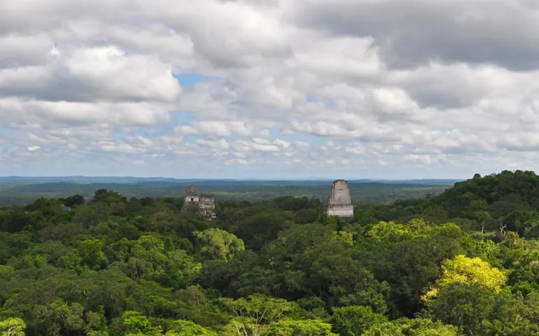 Tikal Temple 4 view