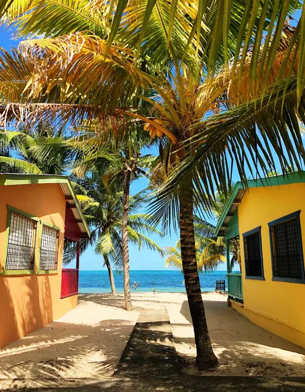 Cheap accommodations cabanas on the beach