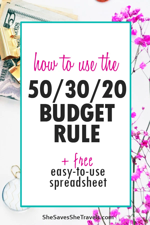 how to use the 50 30 20 budget rule