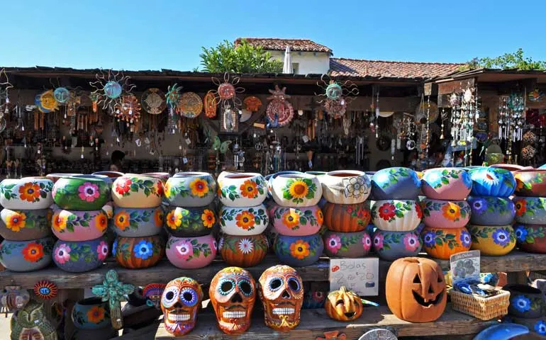 beautiful pots and artisan shopping in Old Town San Diego