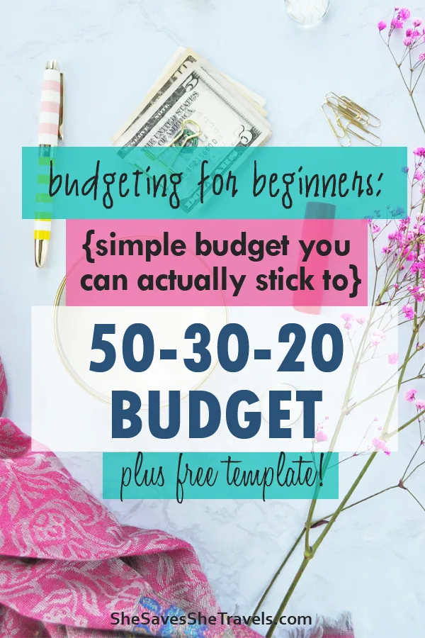 budget for beginners 50 30 20 budget rule