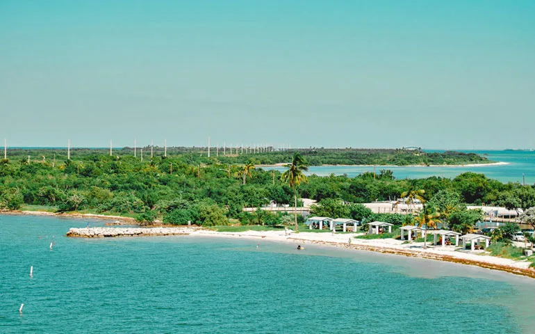 Florida keys from above