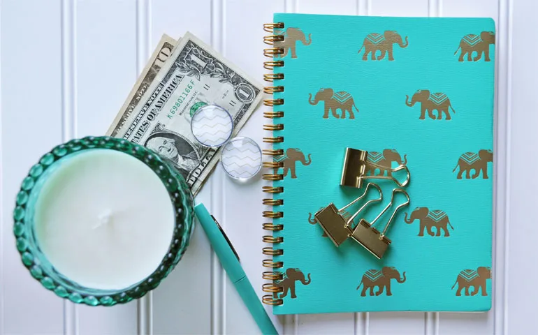 how to start budgeting money with notebook