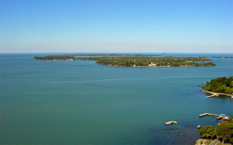 Lake Erie Islands - aerial view