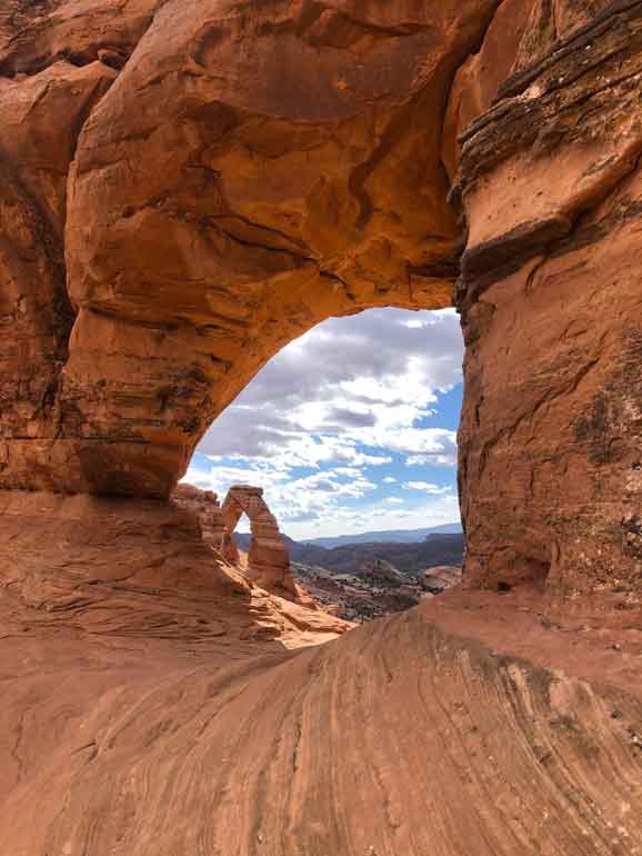 cool view delicate arch