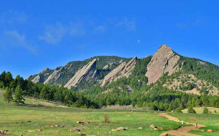 Flatirons perto de Boulder melhores lugares para férias no colorado