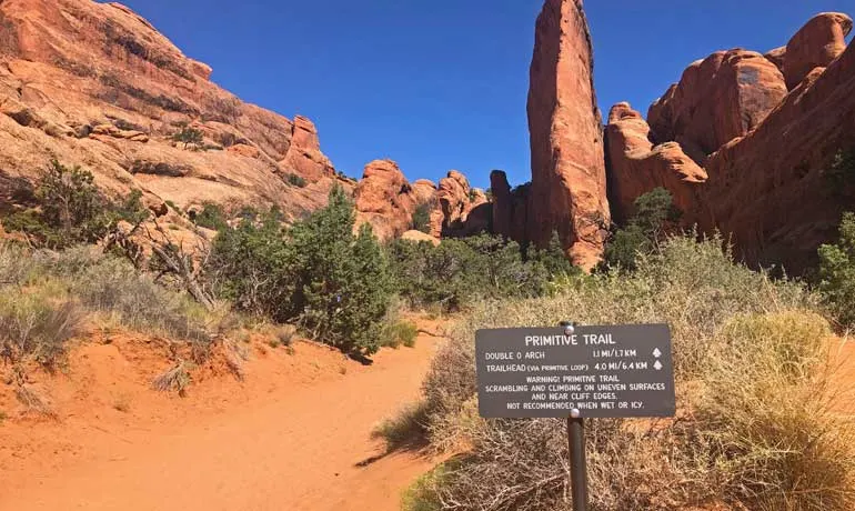 devils garden primitive trail