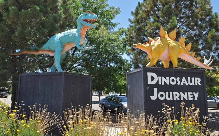 dinossauro viagem museu em Fruita