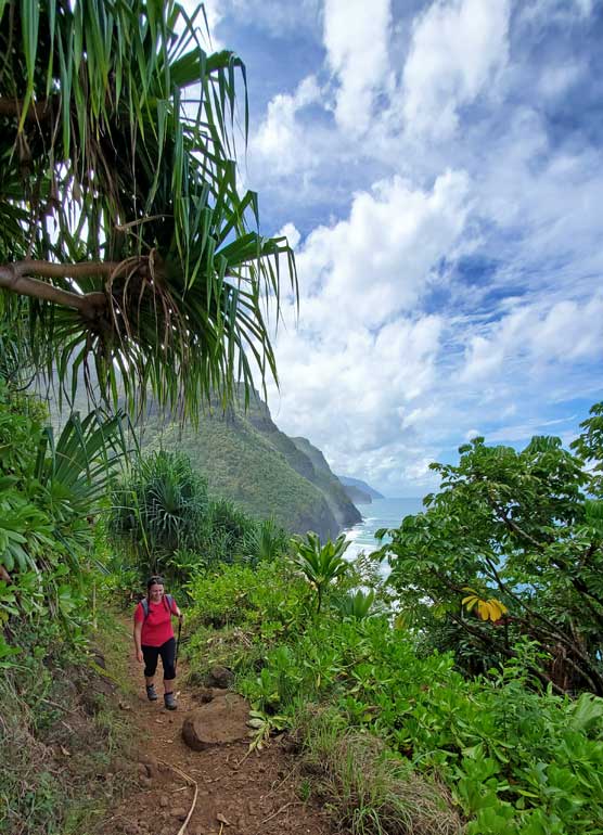 hiking Kalalau Trail in Kauai