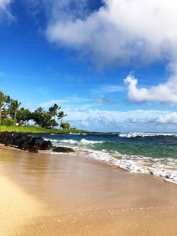 Kiahuna beach for swimming kauai