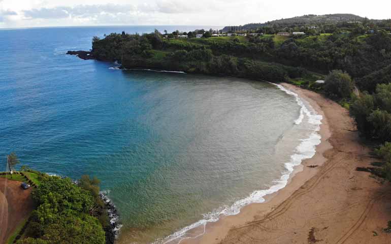 Kauai north shore beaches Kalihiwai