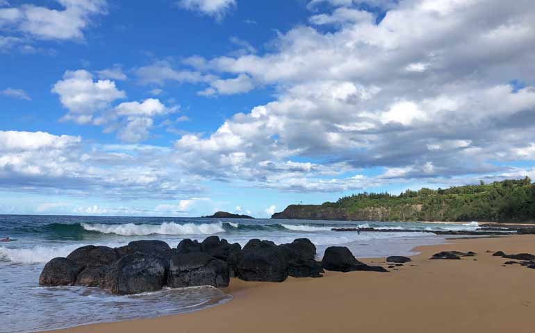 Kauai north shore beach secret beach