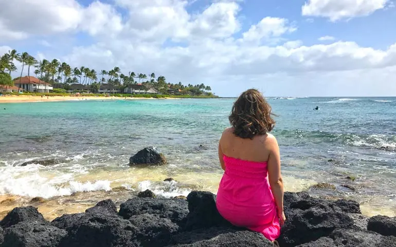 overlooking kiahuna beach