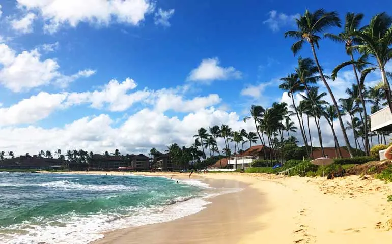 kalihiwai beach kauai hawaii