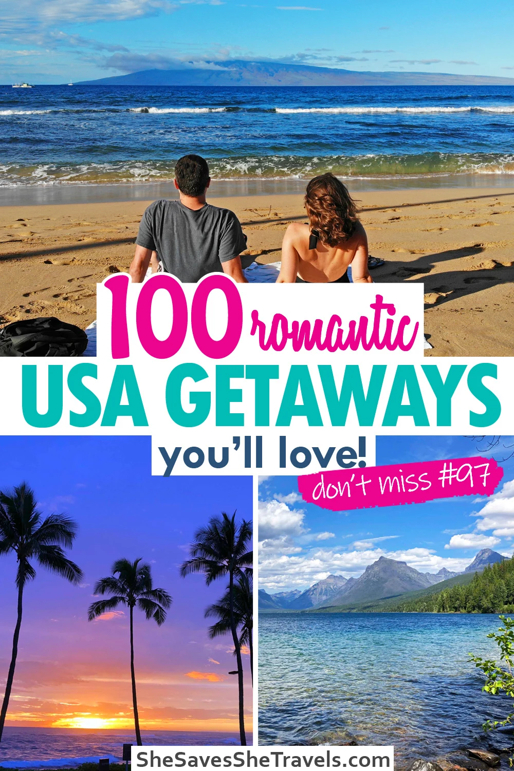 100 romantic US getaways