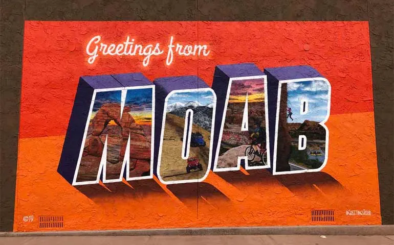 greetings from moab mural