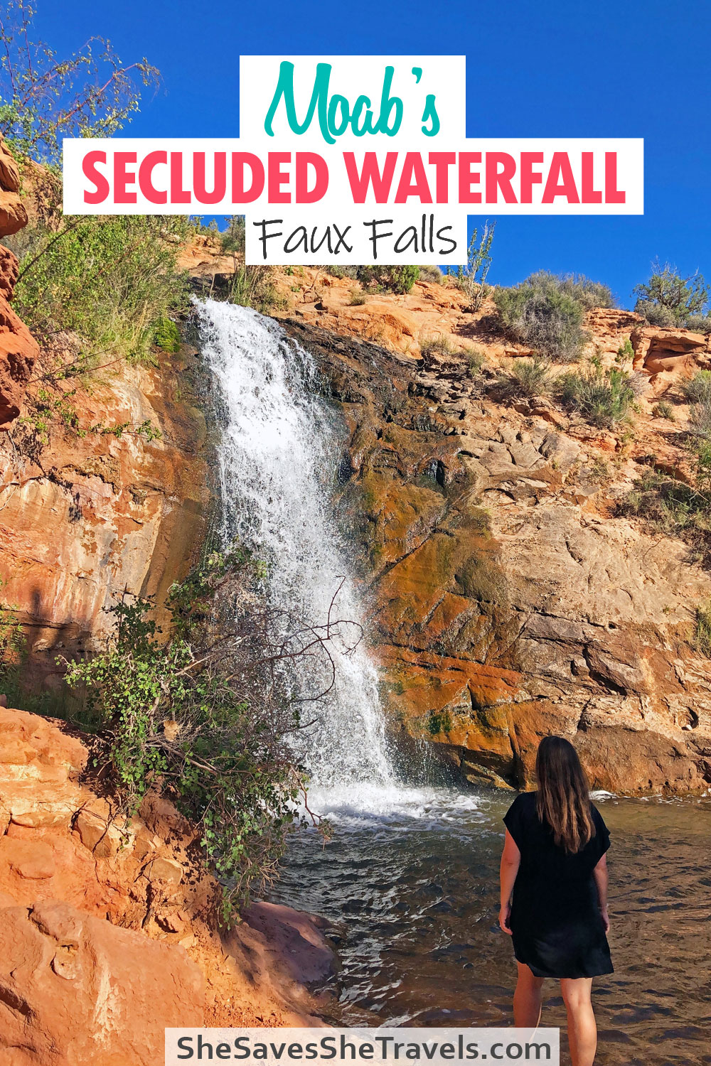 Moab's Secluded Waterfall, Faux Falls