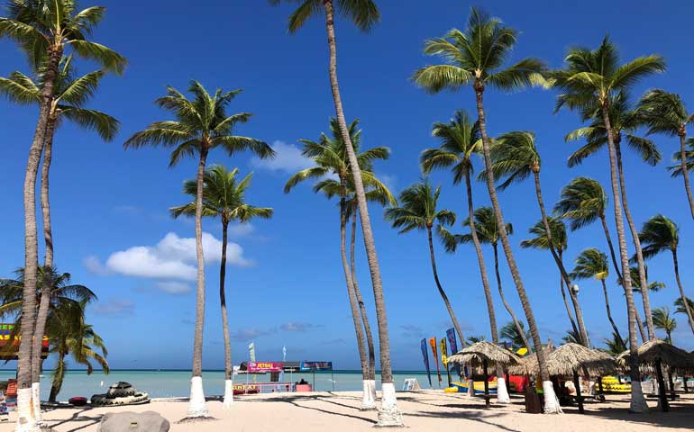 beautiful palm beach aruba