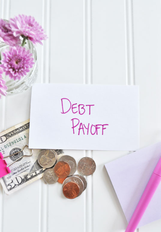 debt payoff with money