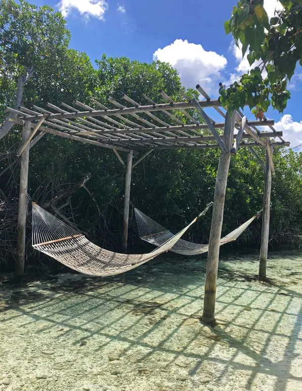 hammocks in the bay