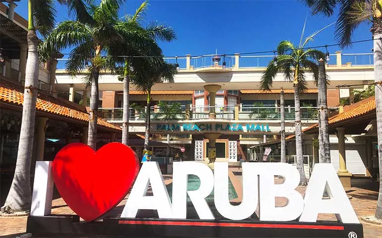 I love aruba sign palm beach