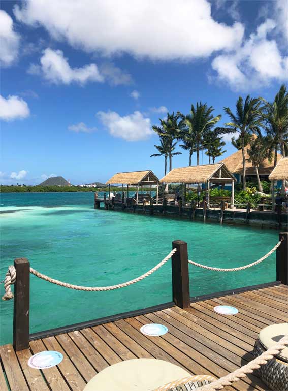 view of Renaissance Resort Aruba dock