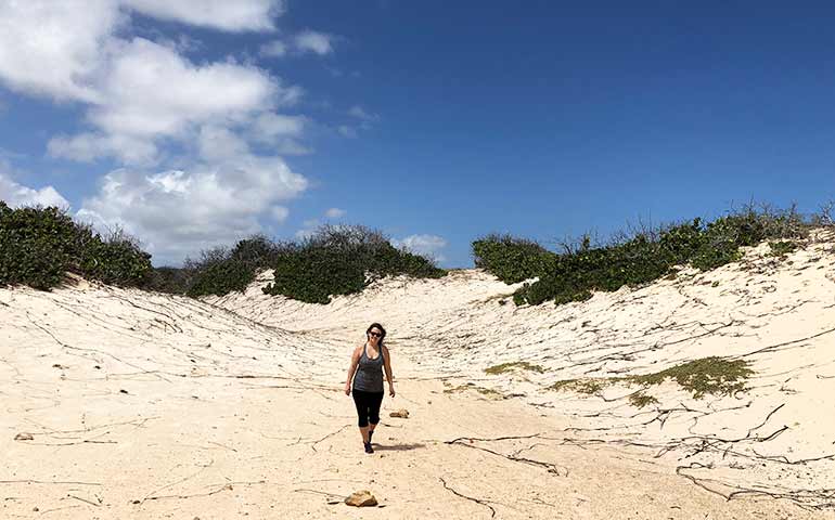 white sand dunes