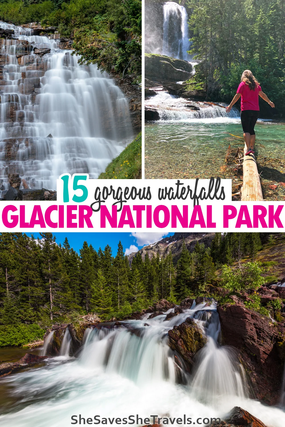 15 gorgeous waterfalls glacier national park