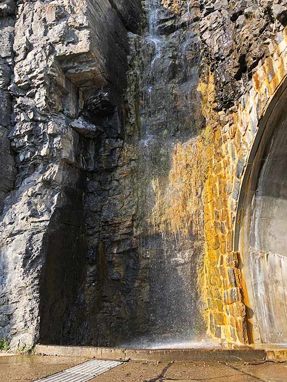 west tunnel waterfall