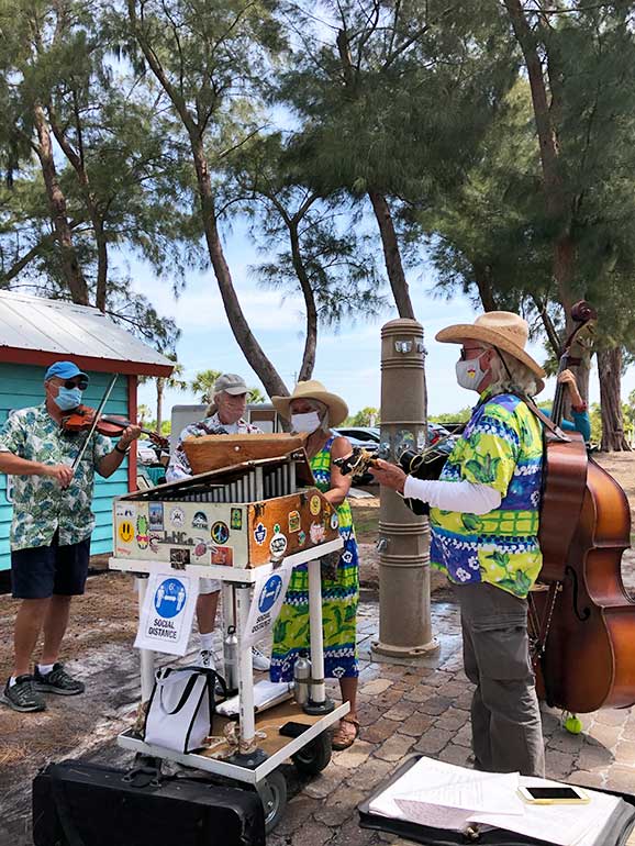 live music beach market
