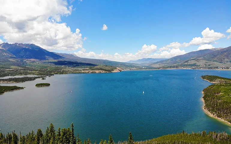 Denver to moab road trip Lake Dillon Colorado