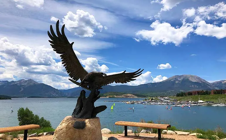 photo of statue at dillon marina