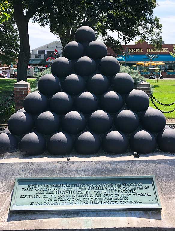 derivera park cannon balls stacked