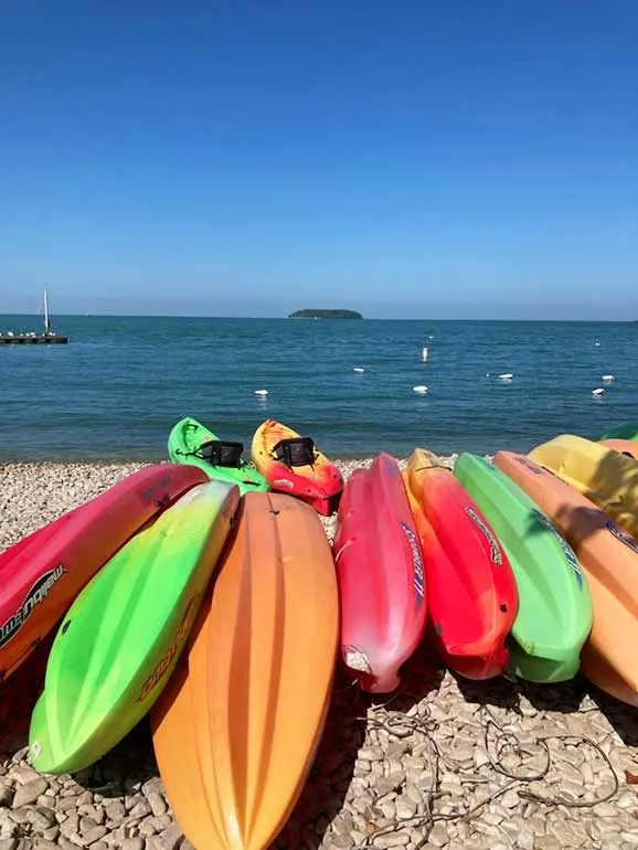 kayaking Lake Erie