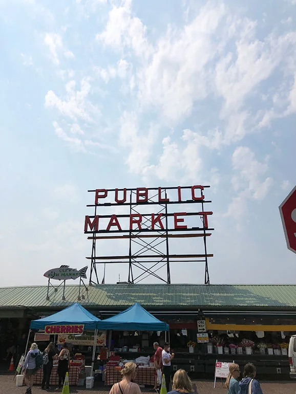 public market sign