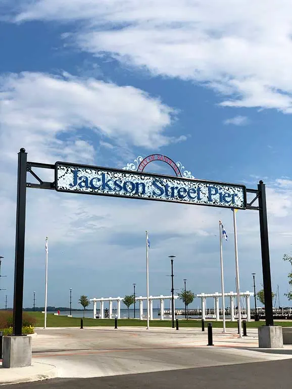 Jackson street pier what to do in Sandusky ohio