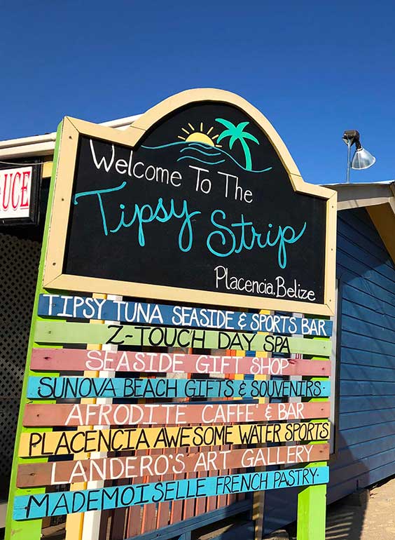 tipsy strip sign
